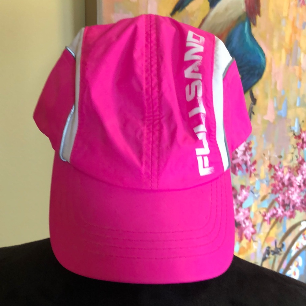 Neon Pink Full Sand UPF 50 Beach Hat OS